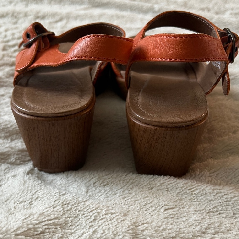 Dansko Women's Orange Buckled Sandals - Picture 4 of 5